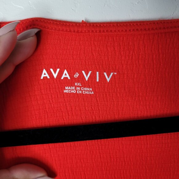 Ava & Viv Long Sleeve Wrap Dress - Picture 6 of 9